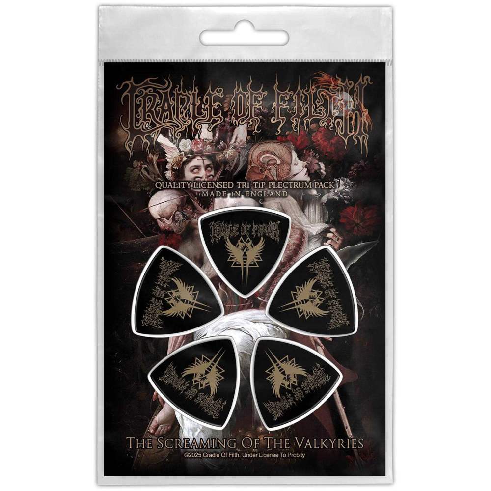 Cradle Of Filth - Screaming Of The Valkyries Plectrum - Black